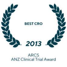 2013 ARCS ANZ Clinical Trial Award Best CRO