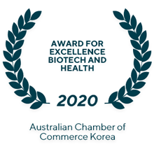 Award for Excellence Biotech and Health (2020) Australian Chamber of Commerce Korea