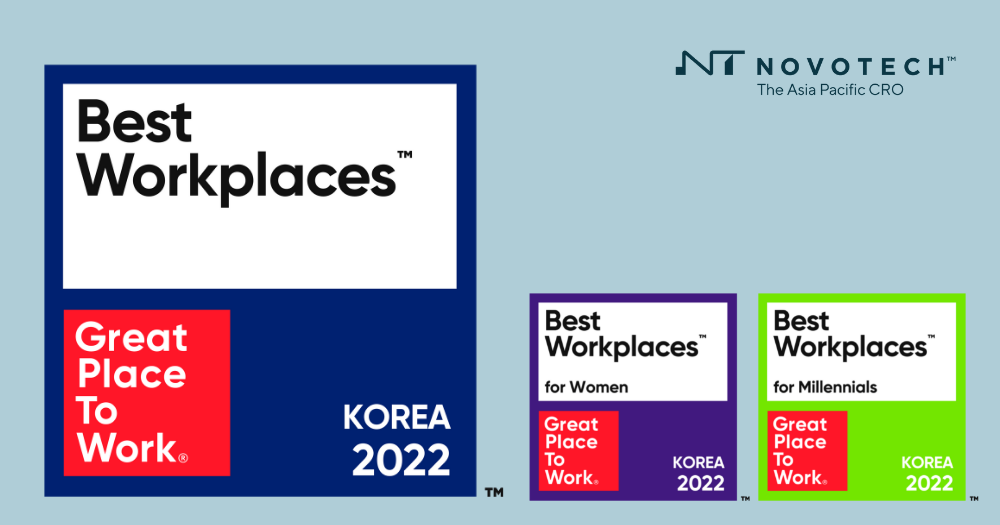 Novotech Korea announced in the Top 100 Best Workplaces by Great Place to Work Institute.