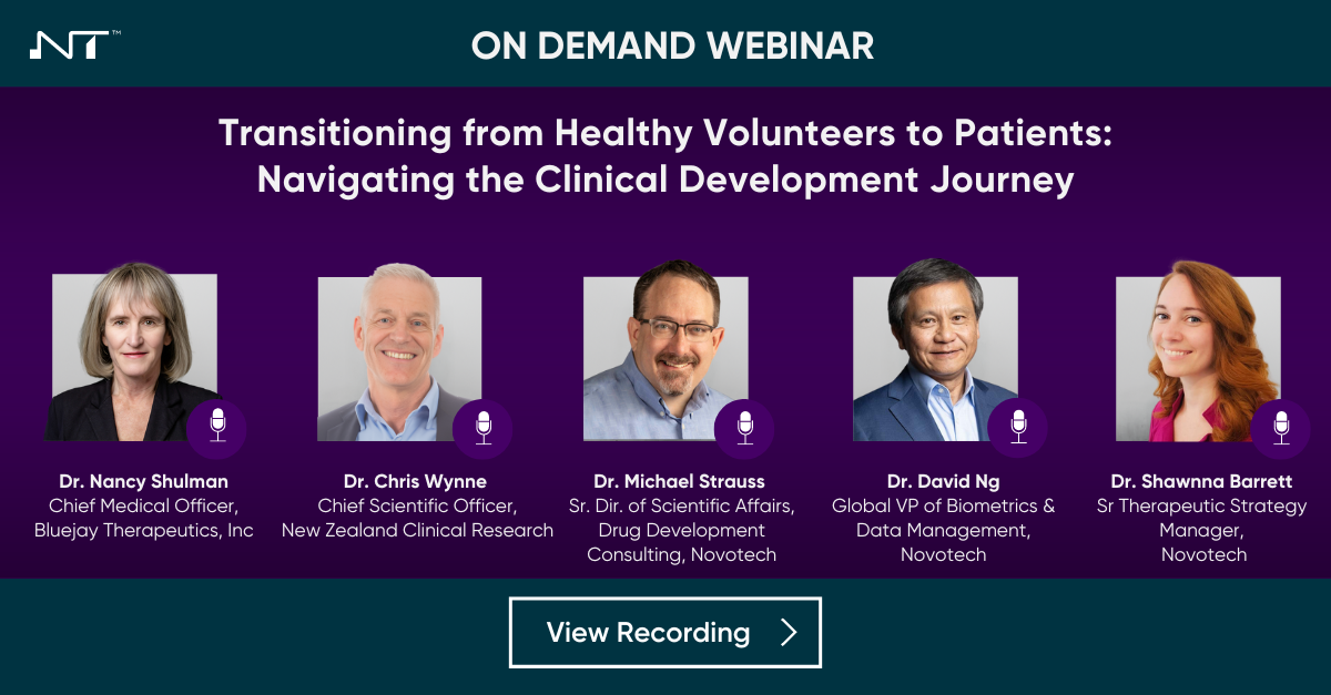 Transitioning from Healthy Volunteers to Patients: Navigating the Clinical Development Journey