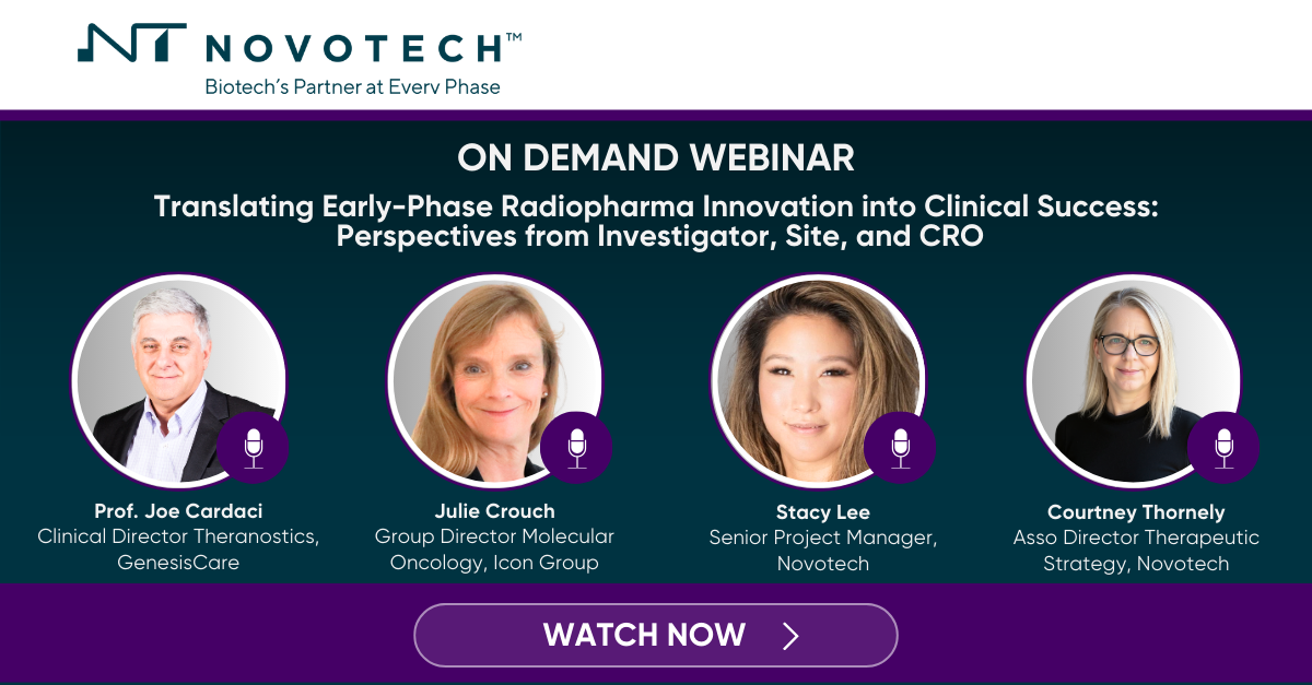 Translating Early-Phase Radiopharma Innovation into Clinical Success: Perspectives from Investigator, Site, and CRO