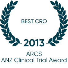 2013 ARCS ANZ Clinical Trial Award Best CRO