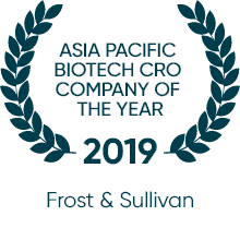 2018 Frost & Sullivan Asia Pacific Biotech CRO Company of the year